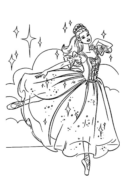printable barbie ballerina coloring pages ballerina coloring