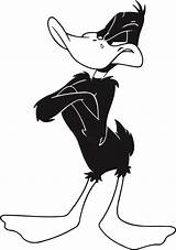 Coloring Pages Daffy Duck Printable Kids Cartoons Bestofcoloring Christmas sketch template
