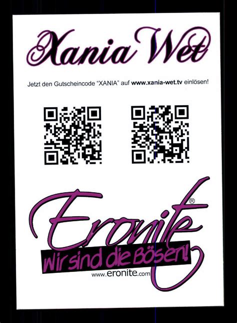 xania wet autogrammkarte original signiert bc 81485 ebay