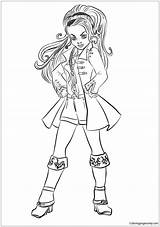 Descendants Coloring Pages Uma Wicked Evie Hook Cj Coloringpagesonly Online Color Kids Colouring Printable Book Getcolorings Disney Da Picturesque sketch template
