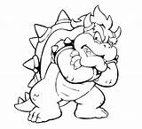 Bowser Mario Coloring Pages Super Dry Jr Drawing Printable Characters Koopalings Drawings Kng Bad Guys Print Brothers Kids Color Paper sketch template