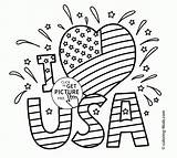 Coloring Pages Usa Independence July Memorial Printable May Kids 4th Soccer Man Color Sheets Print Fourth Election Utd Preschool Colouring sketch template