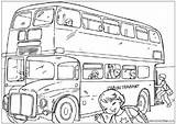 London Bus Colouring Pages Decker Double Coloring Buses England Activityvillage Kids Transport Printable Week International British Activity Village Routemaster Girl sketch template
