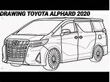 Alphard Toyota Drawing sketch template