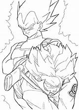 Trunks Coloring Pages Dragon Ball Vegeta Getcolorings Printable Color sketch template