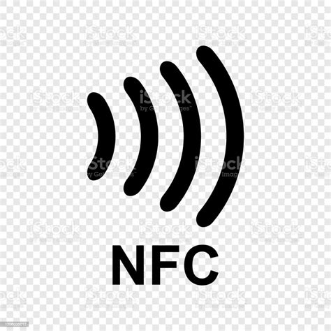 Near Field Communication Icon Nfc Logo Vector Icon Stock Illustration