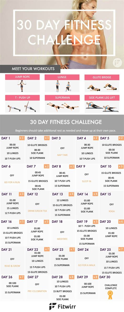 30 Day Fitness Challenge Transform Your Body In 30 Days