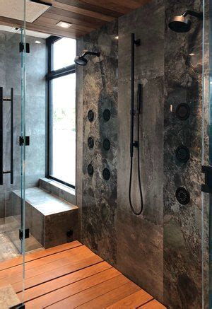 home    american remodel  spacious modern  masculine designed big shower