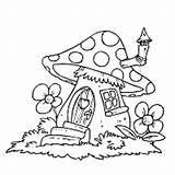Coloring House Mushroom Pages Drawing Printable Colouring Fairy Kids Sheets Drawings Surfnetkids Gnome Book Color Mushrooms Animal Cartoon Cool Smurfs sketch template