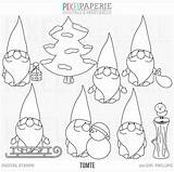 Gnome Tomte Christmas Nisse Coloring Pages Santa Clipart Gnomes Clip Drawing Scandinavian Digital Patterns Template Stamps Crafts Info sketch template