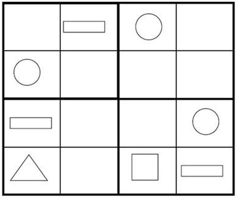 sudoku  kids sudoku shapes  kids maths puzzles