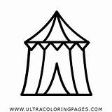 Circo Tenda Colorir Dibujo Carpa Zirkuszelt Ausmalbilder Zelt Ultracoloringpages Dlf sketch template