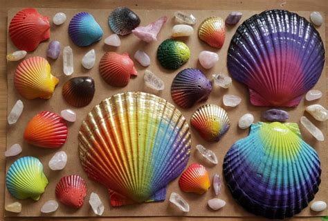 painted sea shell designs seashell painting seashell crafts sea