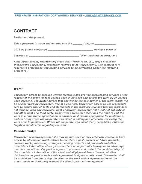 freelance contract templates ms word templatelab