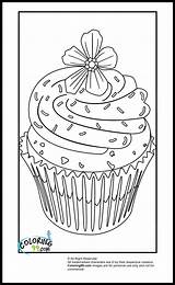 Coloring Cupcake Pages Sprinkles Cupcakes Template Colouring Food Printable Sheets Flower Books Detailed Kids Hard Blank Teamcolors Cute Choose Board sketch template