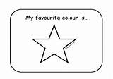 Favourite Colour sketch template