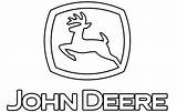 Deere John Logo Coloring Tractor Deer Pages Colouring Template Printable Silhouette Sketch Book sketch template