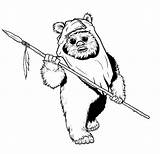Wars Coloring Pages Ewok Star Printable Print Color Book Clipart Colouring Wicket Online Info Sheet Sheets Drawings Colour Silhouette Popular sketch template