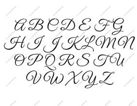 elegant calligraphy    uppercase letter stencils stenciles