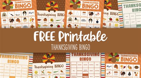 thanksgiving bingo   printable bingo sets printabulls