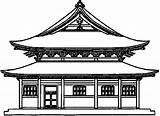 Japonais Coloriage Japon Templo Palais Giappone Colorier Monuments Asie Castle Pagode Monumentos Chinas Pintar Pages Japoneses Coloriages Templos Chinoise Disegno sketch template
