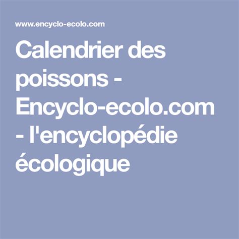 words calender des poisons encyclo eco