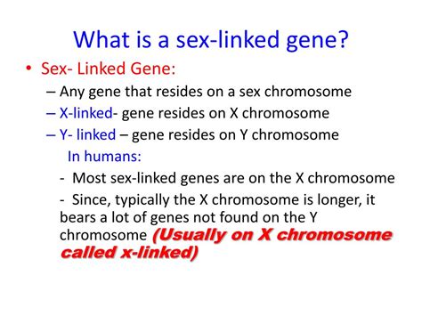 ppt introduction to linked genes and sex linkage h biology ms kim