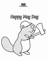 May Coloring Pages Happy Getcolorings Printable Color sketch template