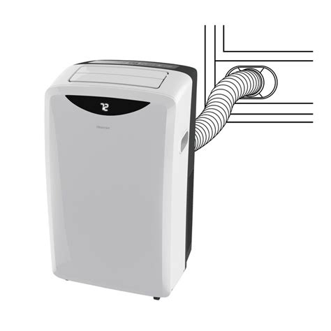 hisense  btu doe  btu ashrae  volt white portable air conditioner   portable