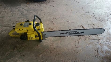 mcculloch super   nos  bar chainsaw mcculloch chainsaw logging equipment