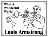 Wonderful Armstrong Coloring Louis sketch template