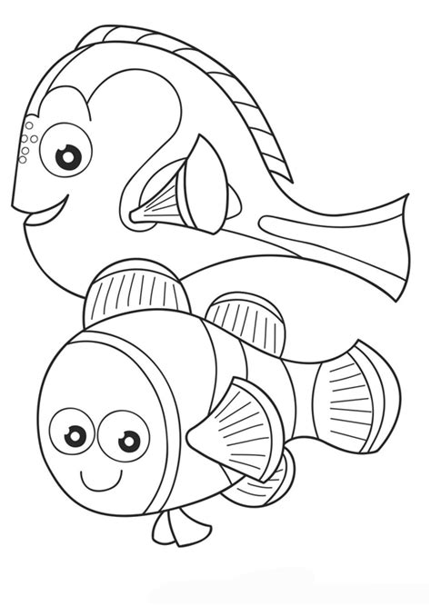 finding nemo coloring pages nemo  dory kids coloring pages
