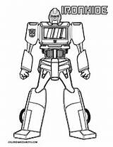 Coloring Transformers Ironhide Yescoloring Pages Colouring Tenacious sketch template