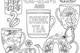 Coloring Calm sketch template