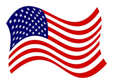waving american flag  vector art  vecteezy