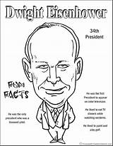 Coloring Pages Presidents President Eisenhower Freekidscrafts sketch template