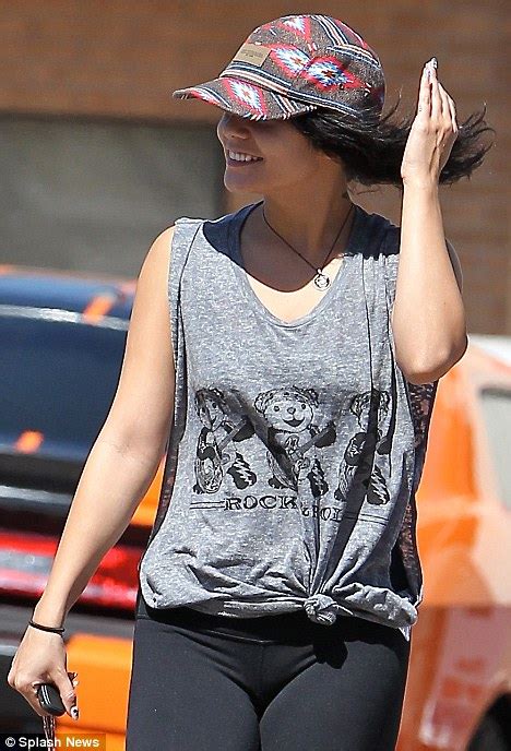 Vanessa Hudgens Enjoys Her New Extension Free Hair At The