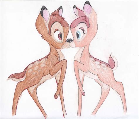 bambi  faline kiss  rogersgirlrabbit  deviantart