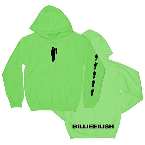 neon green hoodie billie eilish merch sweatshirts green hoodie