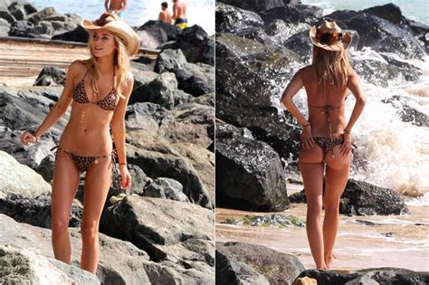 kimberley garner shows off her bikini body in barbados