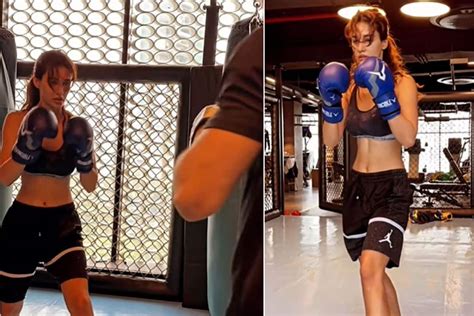 Disha Patani Flaunts Her Sexy Sculpted Abs And Boxing Moves In Latest
