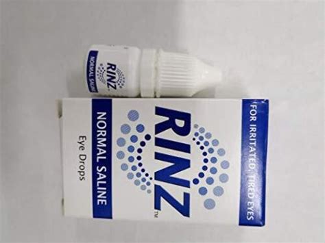 Rinz Normal Saline Sodium Chloride Eye Drops 5ml Soothe Irritated Eyes