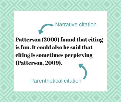 demystifying narrative  parenthetical citations