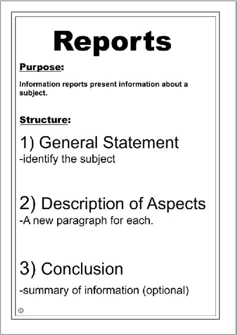 report writing structure english skills  interactive activity