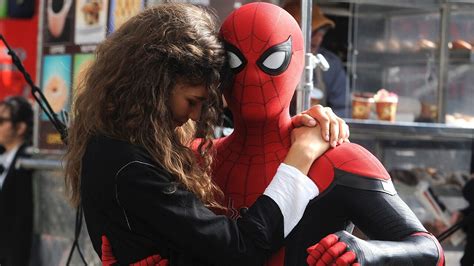 tom holland wraps filming on spider man far from home shares first photos of new spidey suit