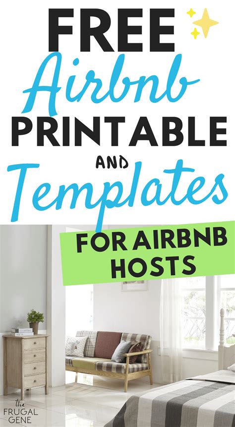 airbnb printables templates  hosts  page   frugal gene rv rental rental