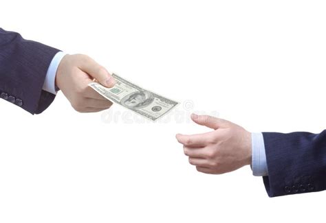 person handing  money stock image image  isolated