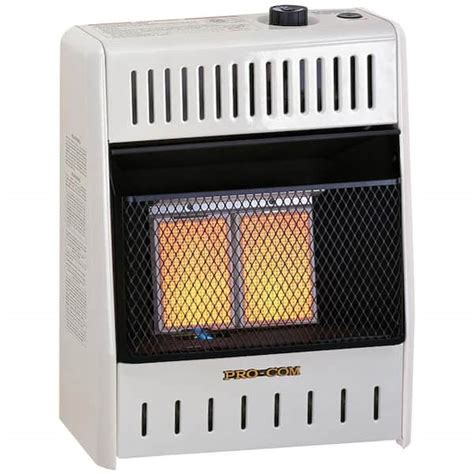 procom heating  btu ventless dual fuel infrared gas wall heater   home depot