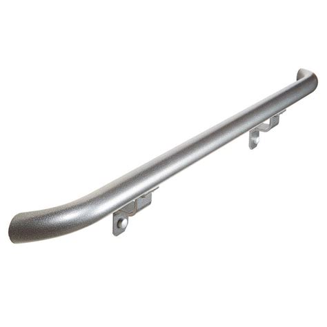 ez handrail  ft silver vein aluminum  hand rail kit ezakwr sv  home depot