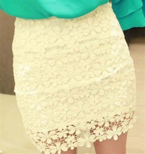 High Waisted White Lace Mini Skirt Lace Mini Skirts Fashion Mini Skirts